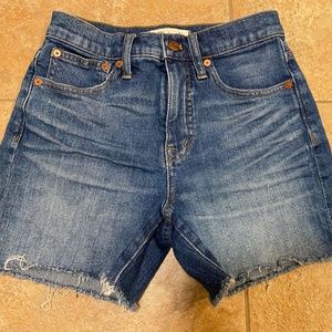Distressed Denim Shorts